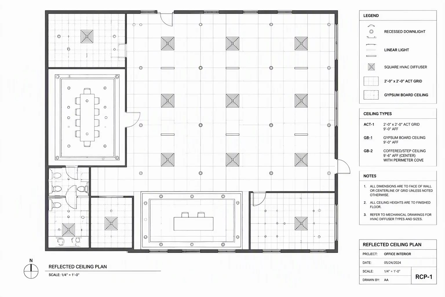 Reflected Ceiling Plan Focus